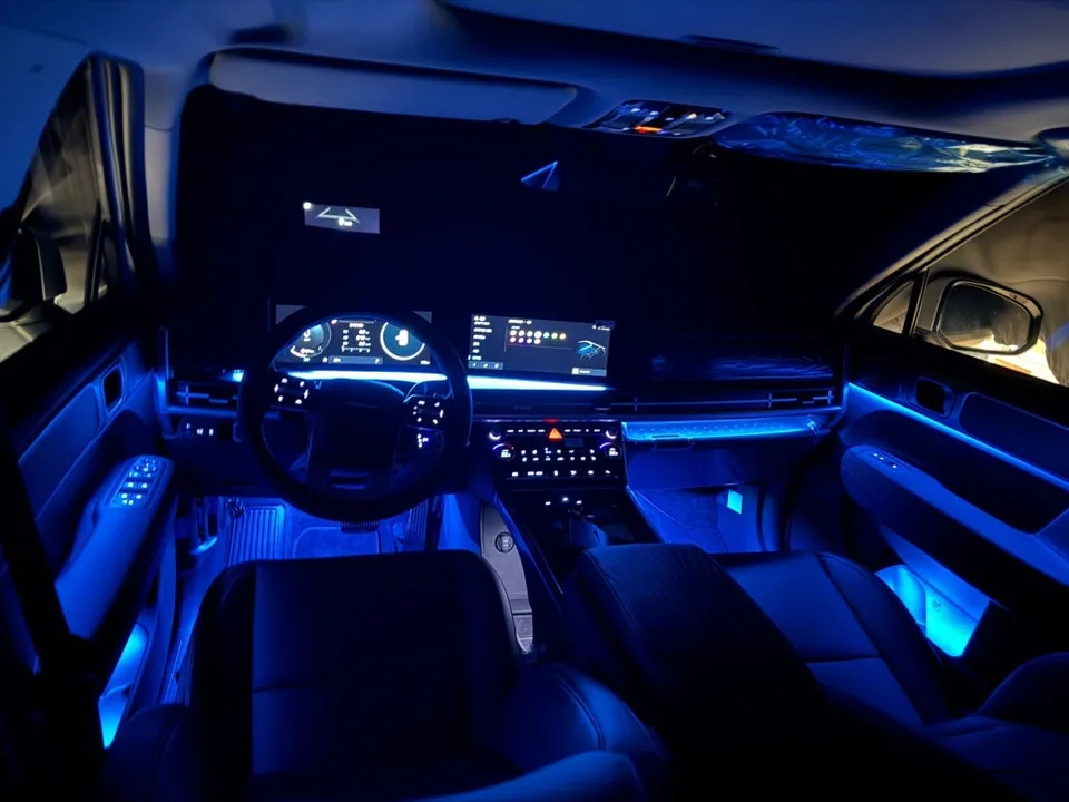Hyundai Santa Fe MX5 ambient lighting - Hyundai Santa Fe MX5 Ambient Lighting Installation Review — Cost photo 3