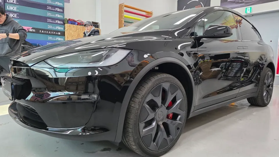Tesla Model X new car package - Tesla Model X PPF Package Review: Flawless Black Paint Protection photo 4