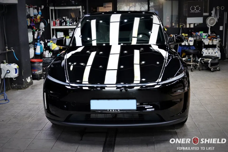 Tesla Model Y new car package installation result