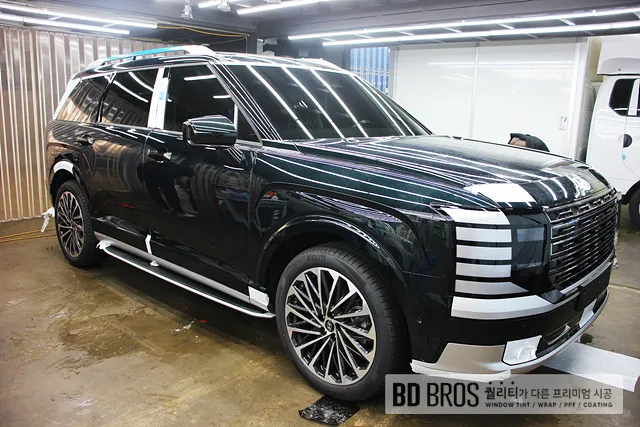 Hyundai Palisadeのカーフィルム施工事例｜費用目安・仕上がり 施工写真 1-1