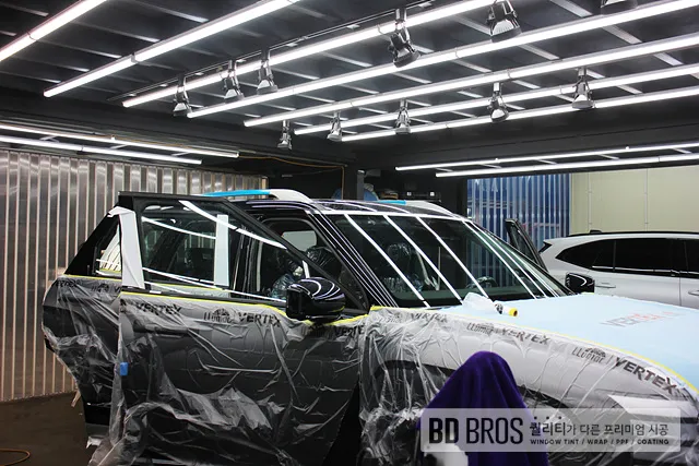 Hyundai Palisadeのカーフィルム施工事例｜費用目安・仕上がり 施工写真 2-1