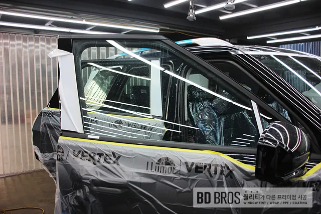 Hyundai Palisadeのカーフィルム施工事例｜費用目安・仕上がり 施工写真 1-2