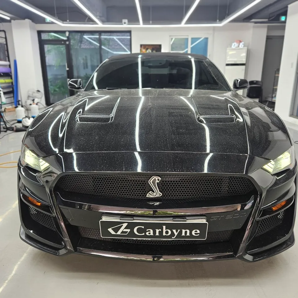 Ford Mustang PPF施工事例：ドアハンドル部分のカスタム 写真
