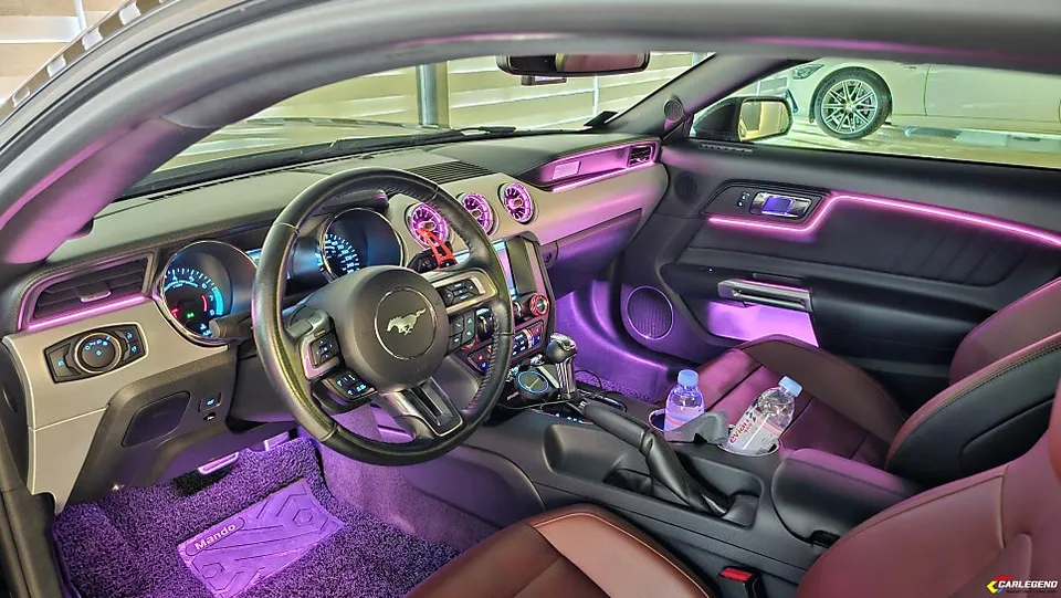 Ford Mustang ambient lighting - Ford Mustang Ambient Lighting Installation - Premium Interior Tun photo 3