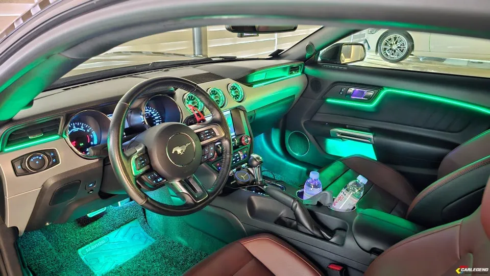 Ford Mustang ambient lighting - Ford Mustang Ambient Lighting Installation - Premium Interior Tun photo 4