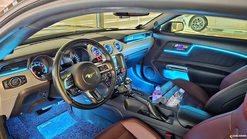 Ford Mustang ambient lighting - Ford Mustang Ambient Lighting Installation - Premium Interior Tun photo 5