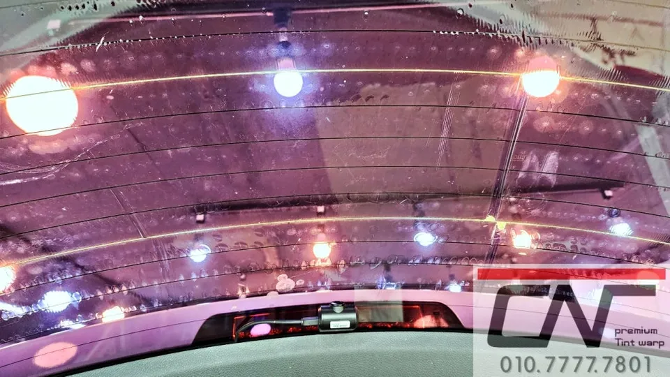 Hyundai Santa Fe DM window tinting - Hyundai Santa Fe DM Window Tinting Re-application Review photo 4