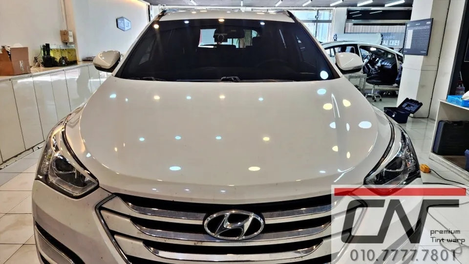 Hyundai Santa Fe DM window tinting - Hyundai Santa Fe DM Window Tinting Re-application Review photo 6