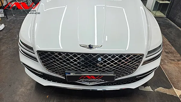 Genesis G80 RG3のカーラッピング事例|費用目安・仕上がり 施工写真 1-2