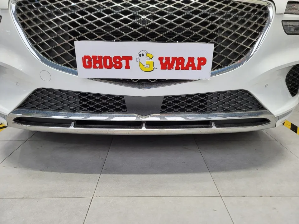 Genesis GV70 vinyl wrap - Genesis GV70 Vinyl Wrap Review: Satin Black Chrome Delete photo 3