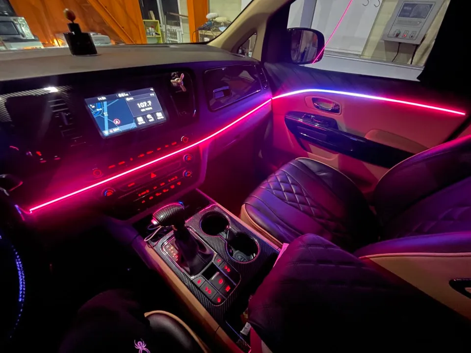 Kia Carnival KA4 ambient lighting - Kia Carnival KA4 Ambient Lighting Review: Cost & Results photo 4