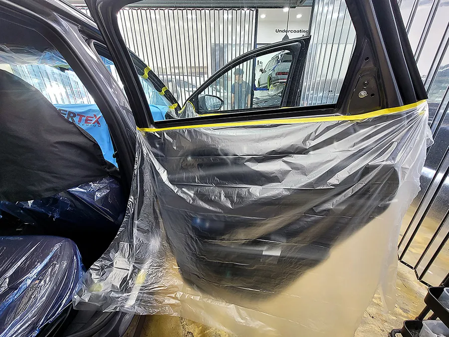 Hyundai Tucson NX4のカーフィルム施工事例|費用目安・仕上がり 施工写真 1-2