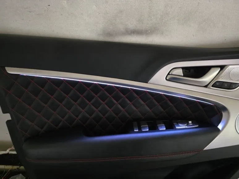 Genesis G70 Ambient Lighting Install — Premium Interior LED Trans photo 2