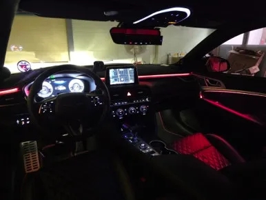 Genesis G70 ambient lighting - Genesis G70 Ambient Lighting Install — Premium Interior LED Trans photo 6