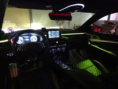 Genesis G70 ambient lighting - Genesis G70 Ambient Lighting Install — Premium Interior LED Trans photo 7