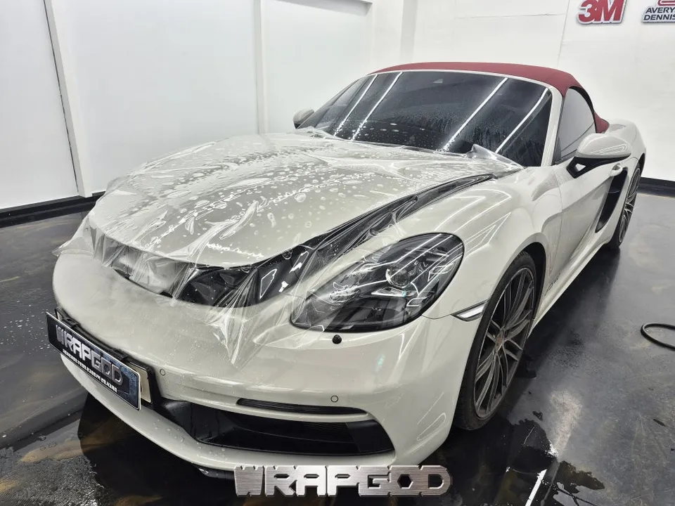 Porsche BoxsterのPPF施工事例｜費用目安・仕上がり 施工写真 1-3