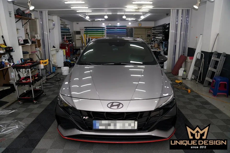 Hyundai ElantraのPPF施工事例｜光沢仕上がりと耐久性 施工写真 2-3