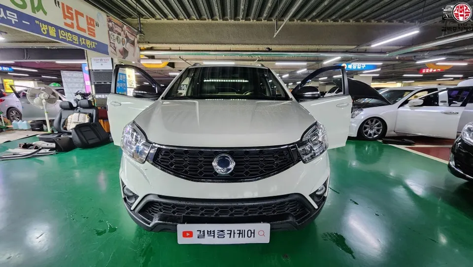 SsangYong Korando C seat ventilation installation result