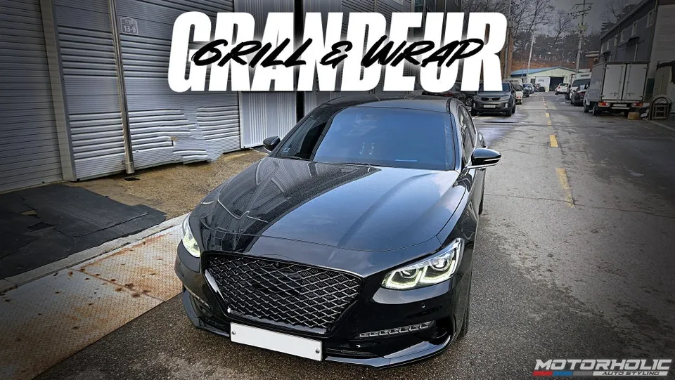 Hyundai Grandeur IG Vinyl Wrap Review: All-Black Style photo 1