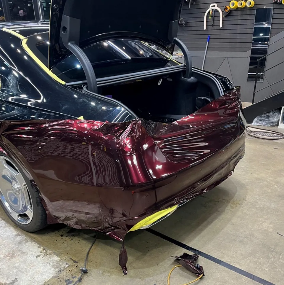 Mercedes-Benz Maybach S580のカーラッピング事例|費用目安・仕上がり 施工写真 3-3