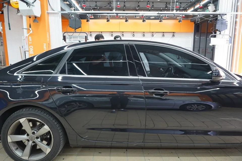 Audi A6のカーフィルム施工事例｜費用目安と仕上がり 施工写真 2-2