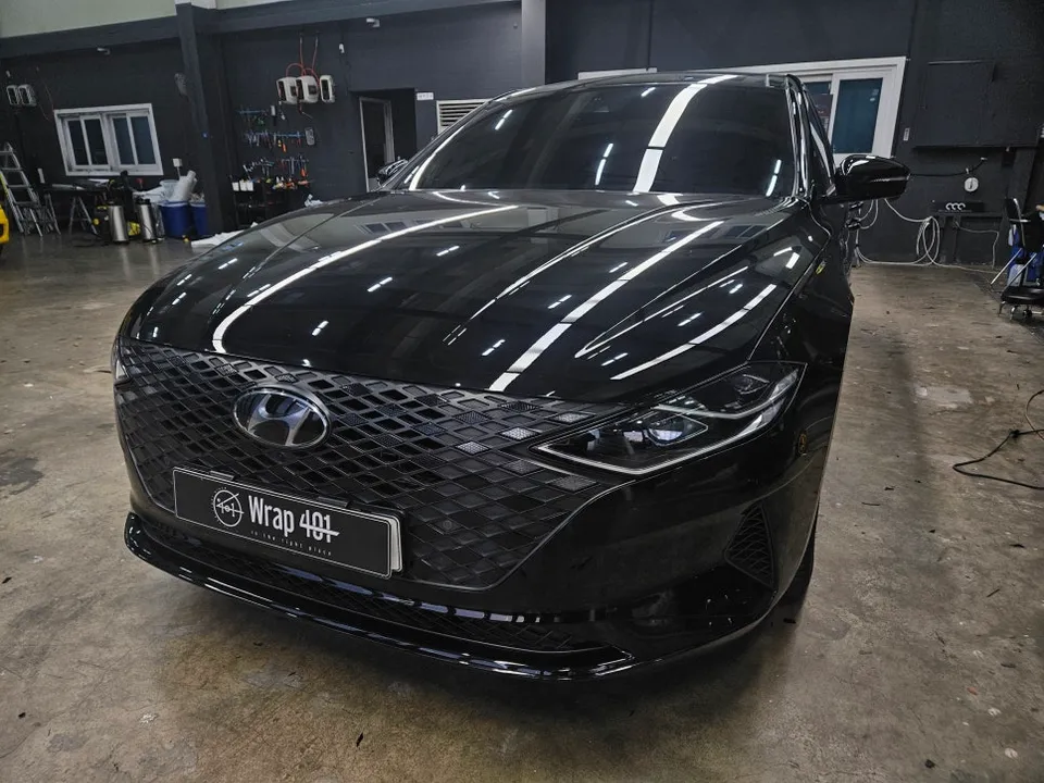 Hyundai Grandeur IGのカーラッピング事例｜費用目安・仕上がり 写真