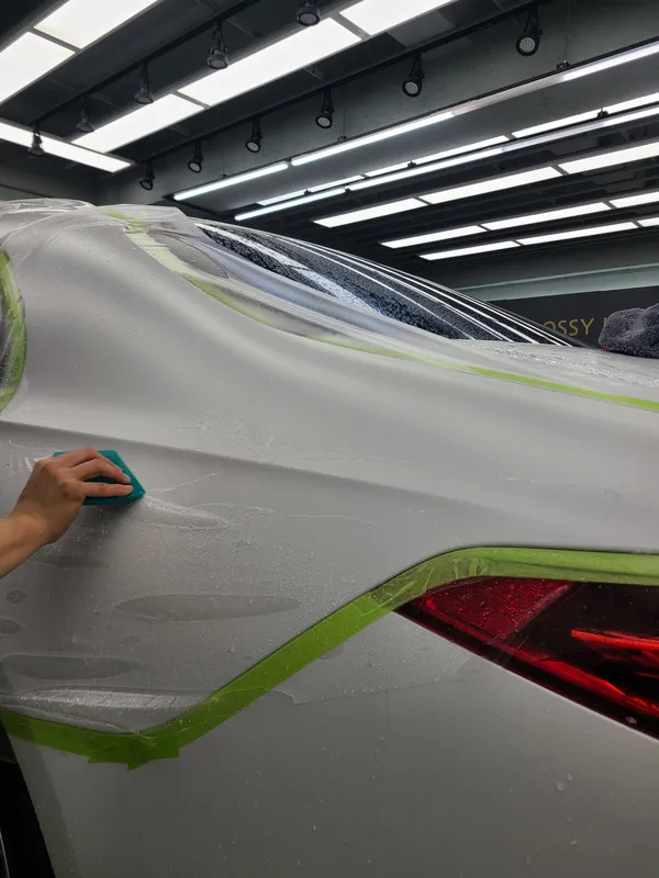 メルセデス・ベンツ Sクラス W223 PPF施工事例|無光カラー保護 施工写真 1-3