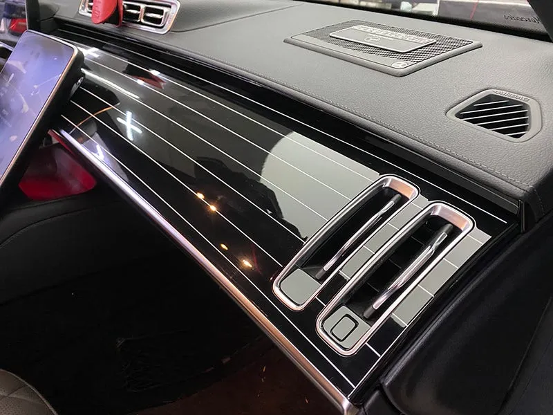 Mercedes-Benz S-Class interior customization - Mercedes-Benz S-Class Piano Black Trim Upgrade Review photo 5