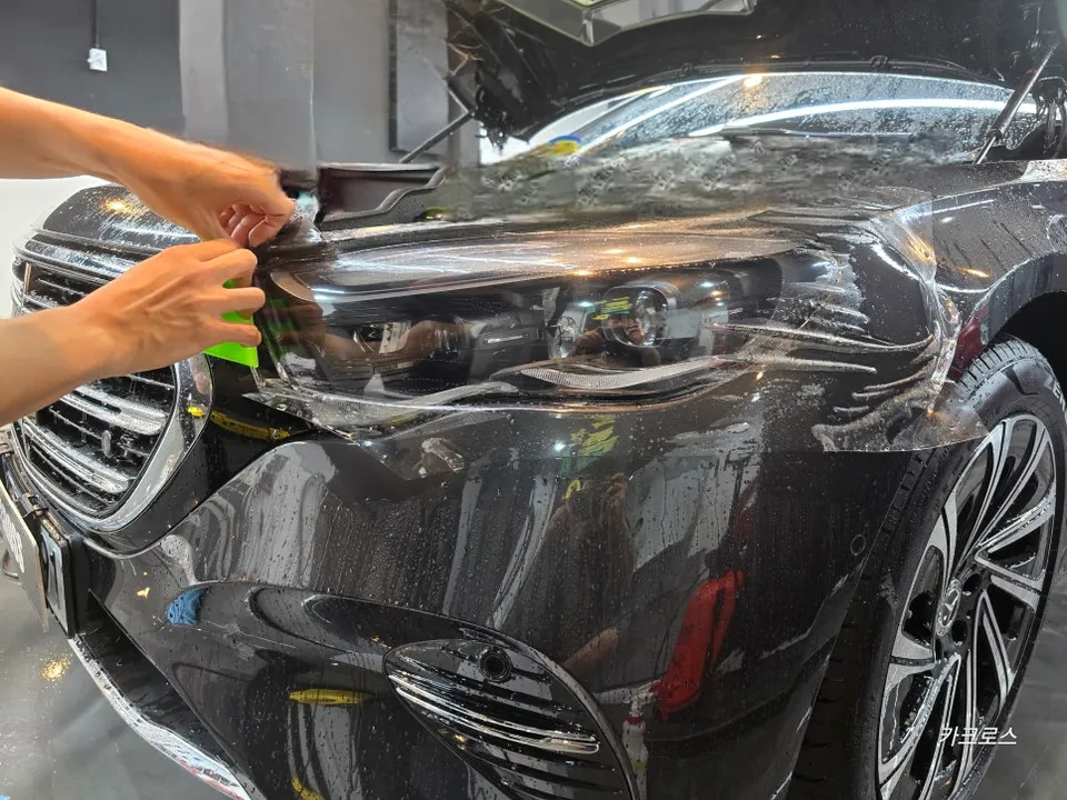 メルセデス・ベンツ W214 Eクラス PPF施工事例 施工写真 1-2