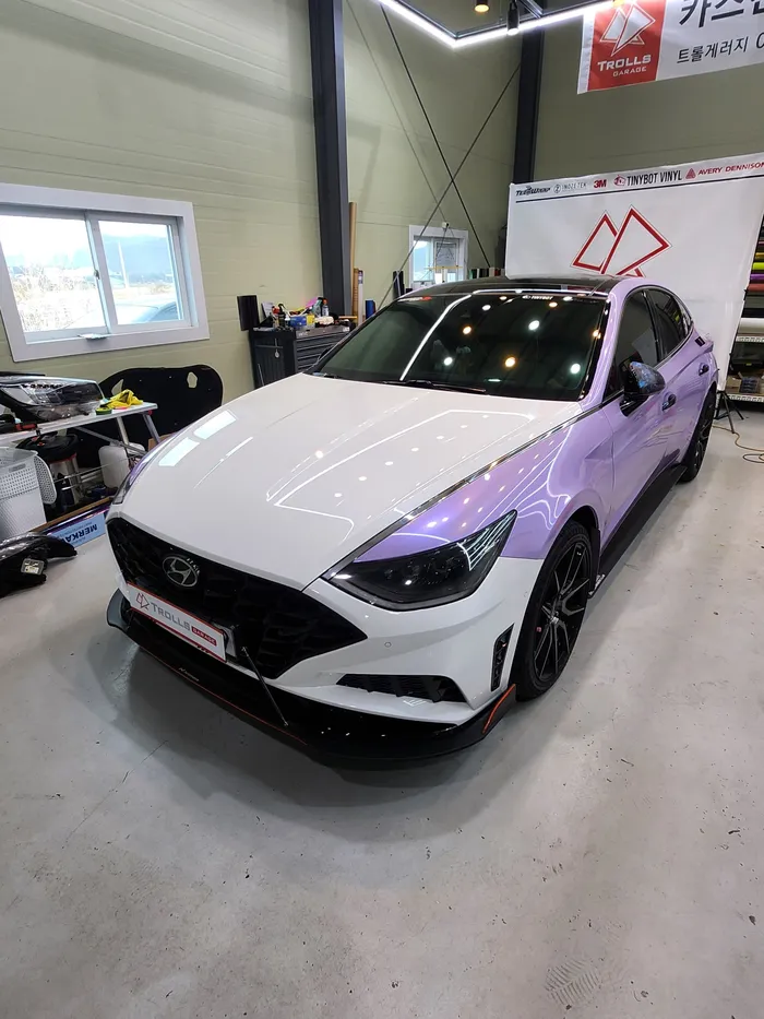Hyundai Sonata DN8のカーラッピング事例｜費用目安・仕上がり 施工写真 2-1
