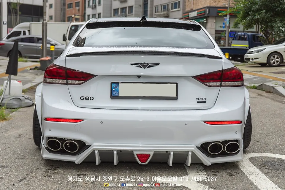 Genesis G80 Sportのカーフィルム施工事例|費用目安・仕上がり 施工写真 2-3