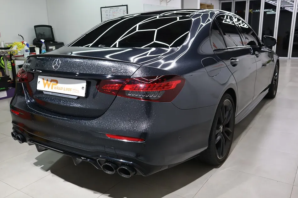 Mercedes-Benz E-Class W213 vinyl wrap - Mercedes-Benz E-Class Vinyl Wrap Review: Pearl Black Transformati photo 6