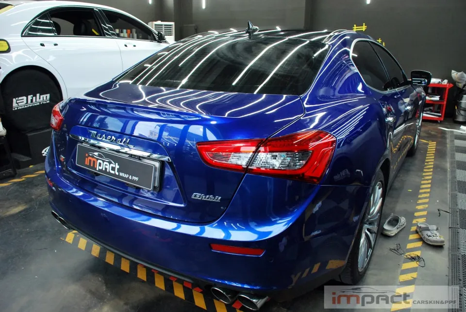 Maserati Ghibliのカーラッピング事例|費用目安・仕上がり 施工写真 1-3