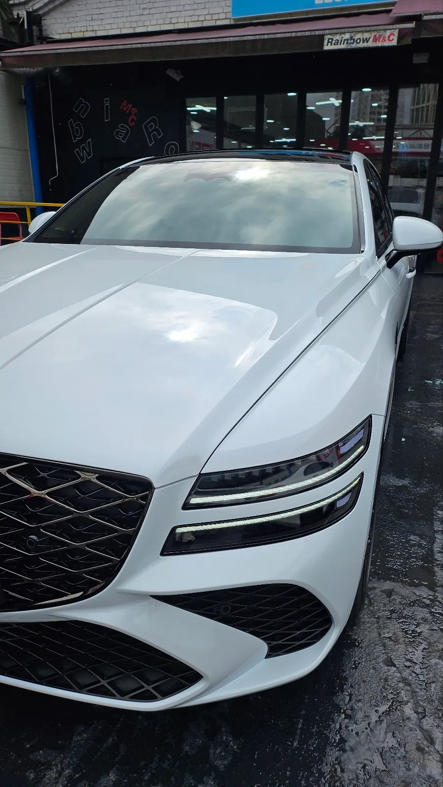 Genesis G80 PPF施工事例|白化なしの美しい仕上がり 施工写真 3-3