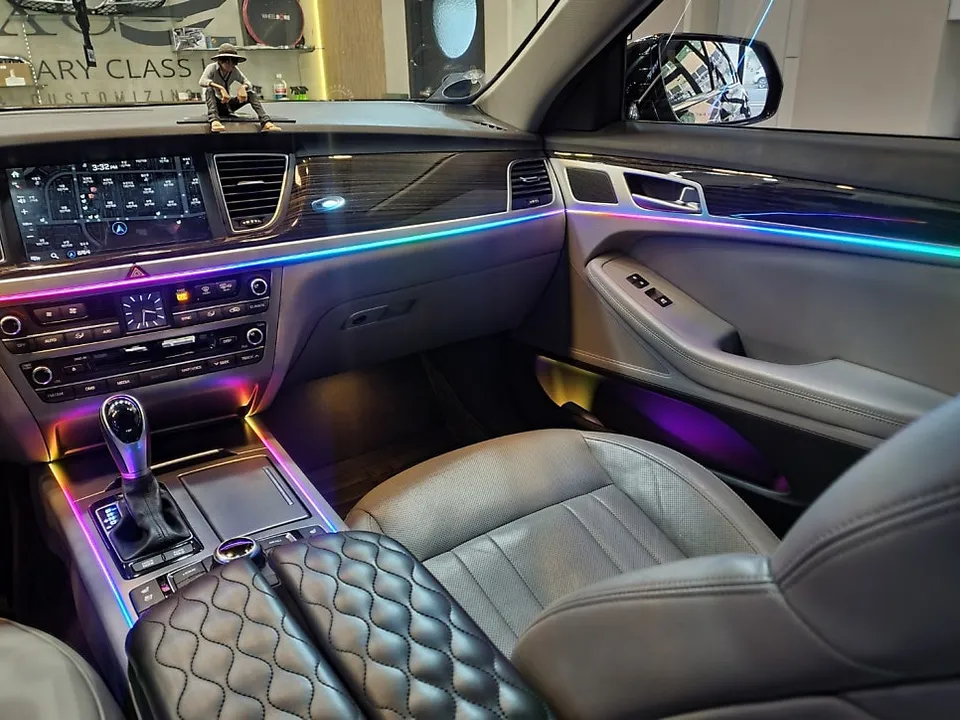 Genesis G80 ambient lighting - Genesis G80 Ambient Lighting Review: Interior LED Upgrade Cost photo 3