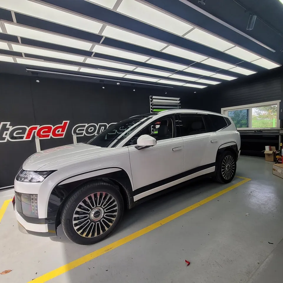 Hyundai IONIQ vinyl wrap - Hyundai IONIQ 9 Vinyl Wrap Review: Two-Tone & Chrome Delete photo 2