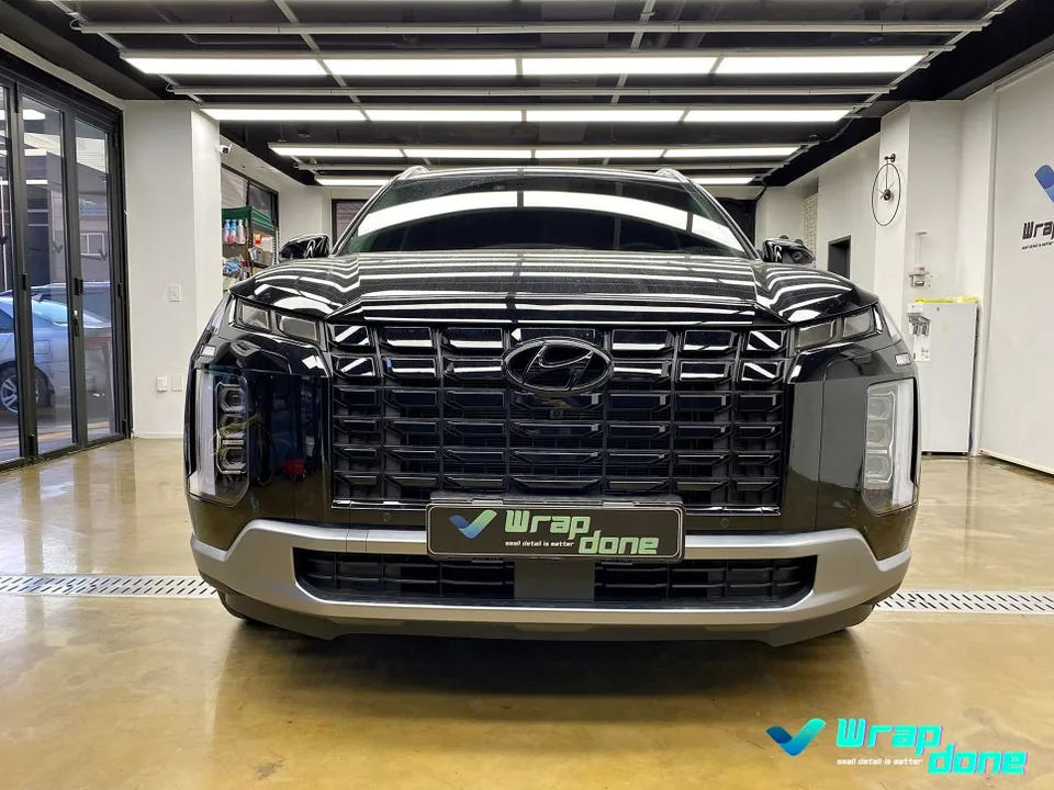 Hyundai Palisadeのカーラッピング事例|費用目安・仕上がり 施工写真 3-1