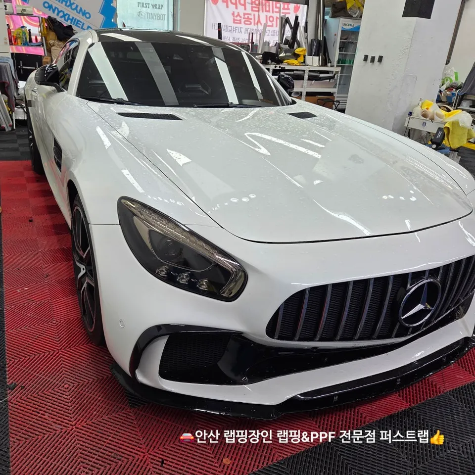 Mercedes-Benz AMG GTのカーラッピング事例|費用目安・仕上がり 施工写真 3-1