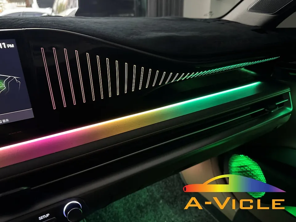 Hyundai Grandeur GN7 ambient lighting installation result