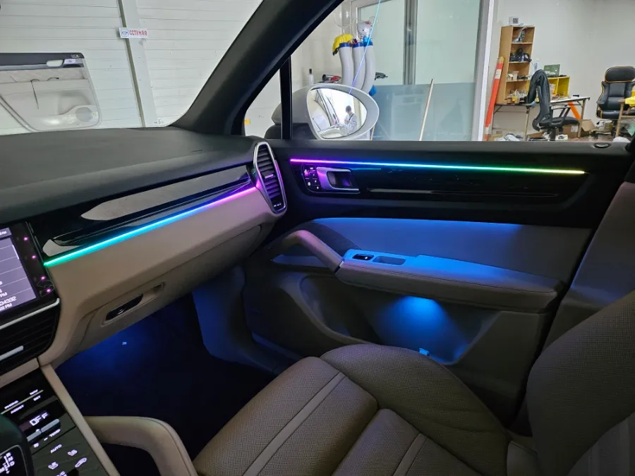 Porsche Cayenne Ambient Lighting Installation Review photo 2