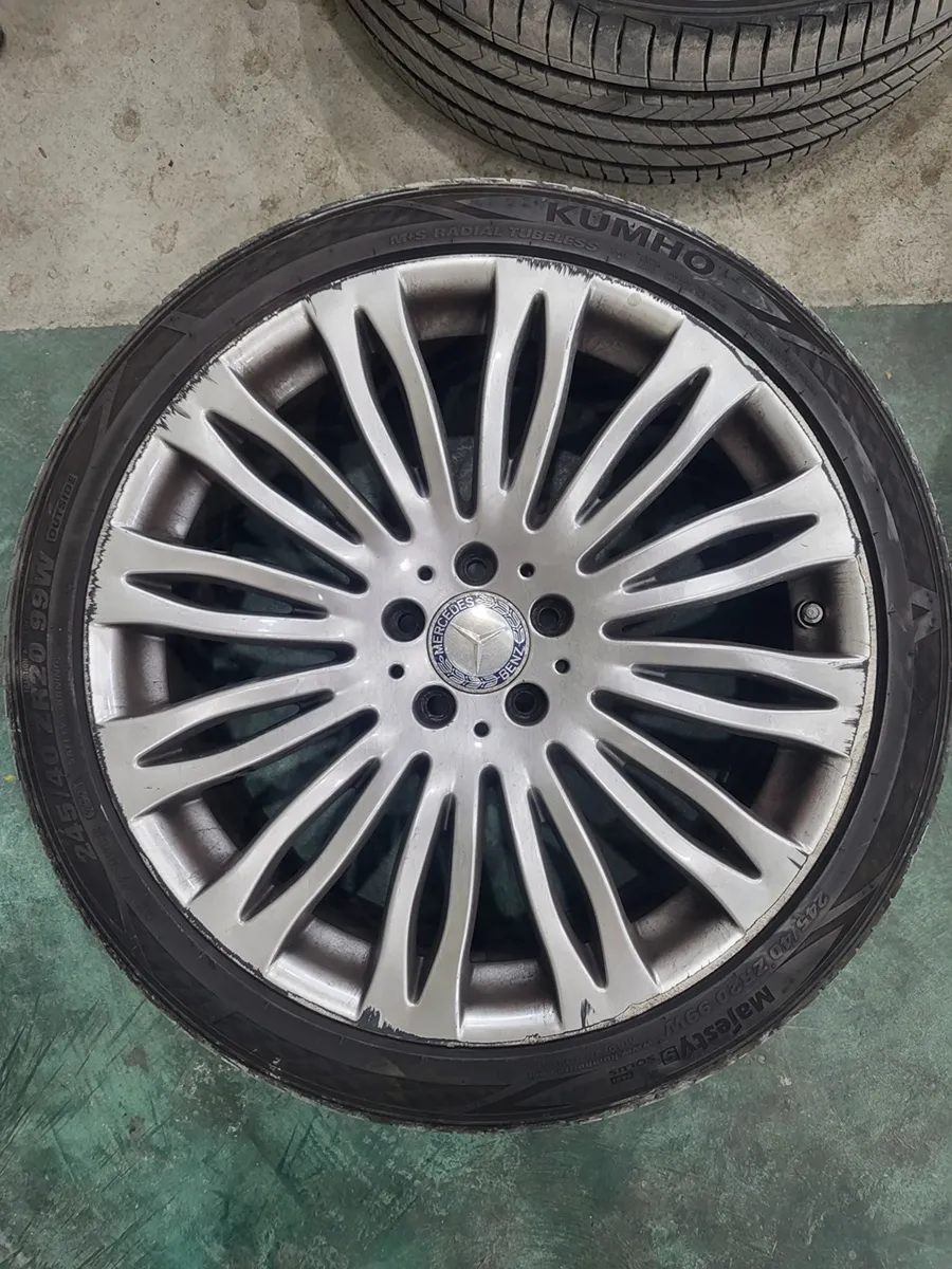 Mercedes-Benz S-Class Maybach wheel repair installation result