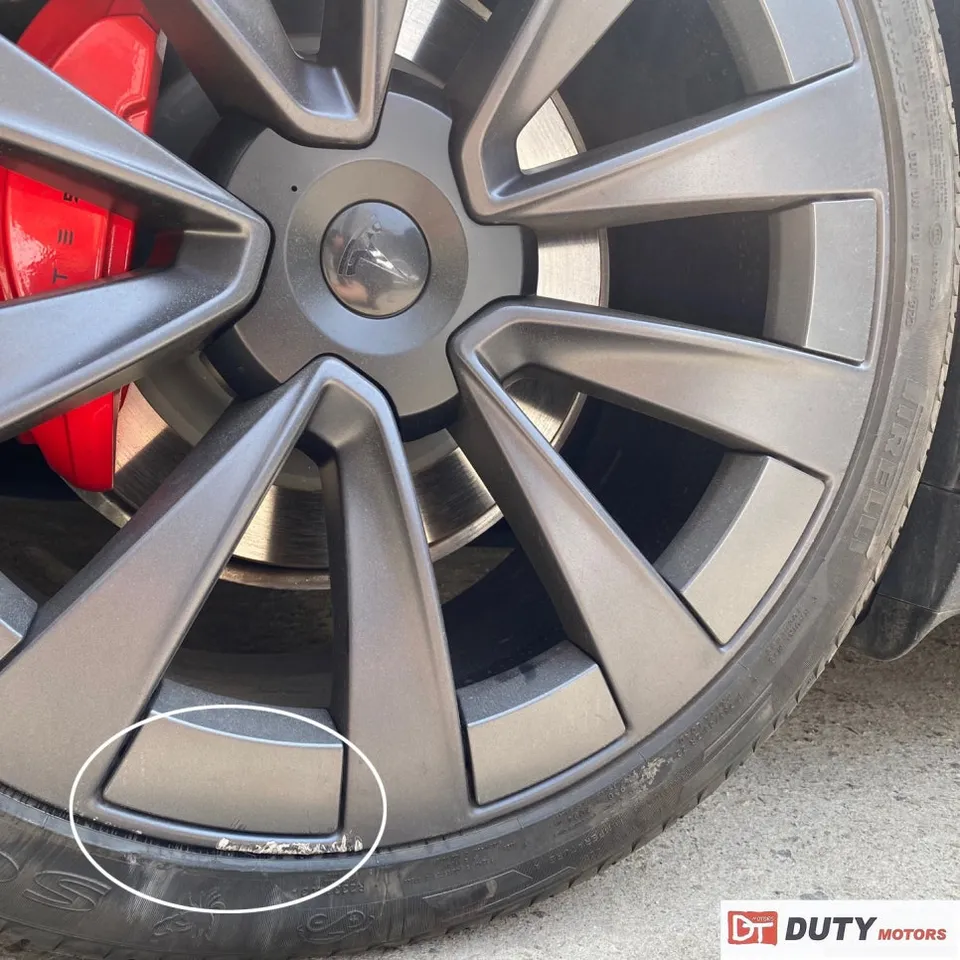 Tesla Model X wheel repair - Tesla Model X 22-Inch Wheel Repair & Matte Finish Review photo 3