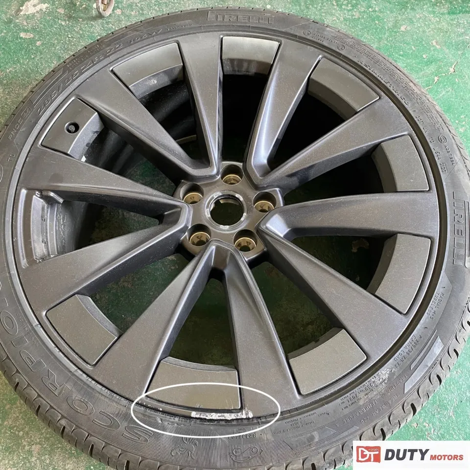 Tesla Model X wheel repair - Tesla Model X 22-Inch Wheel Repair & Matte Finish Review photo 4