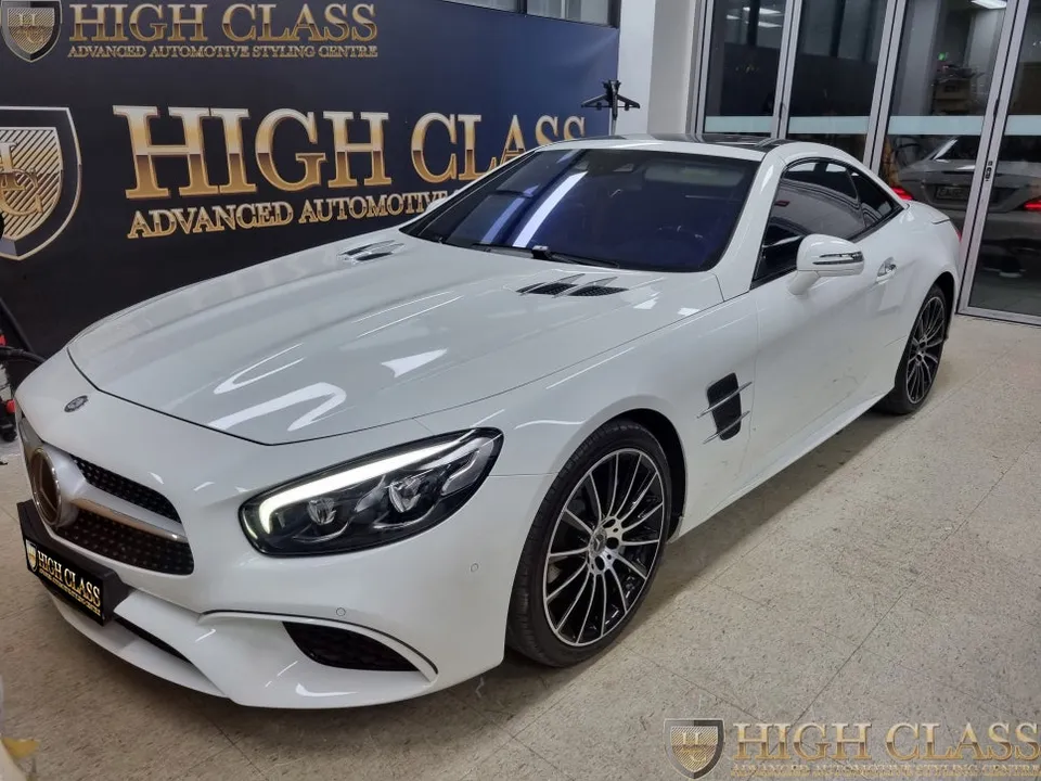 Mercedes-Benz SL steering wheel installation result