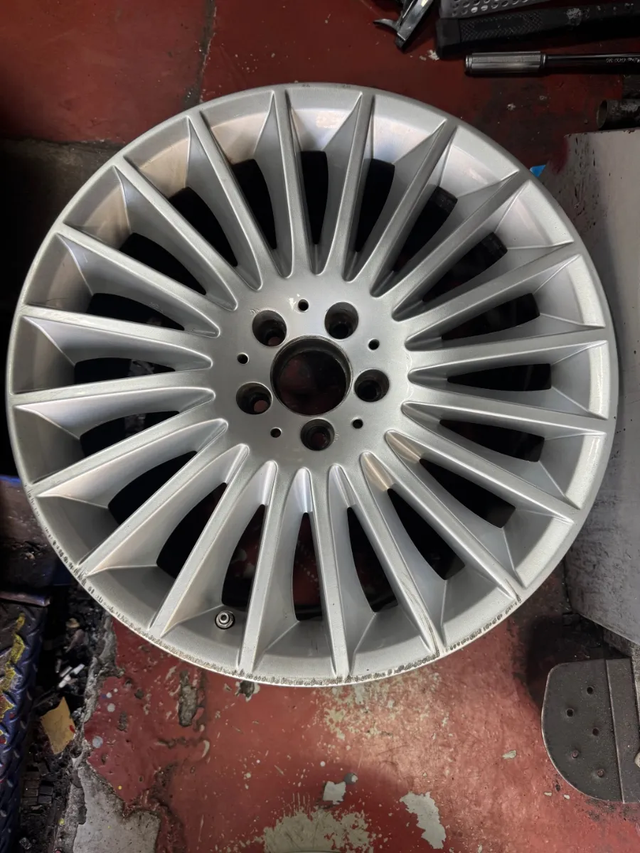 Mercedes-Benz S-Class wheel repair installation result