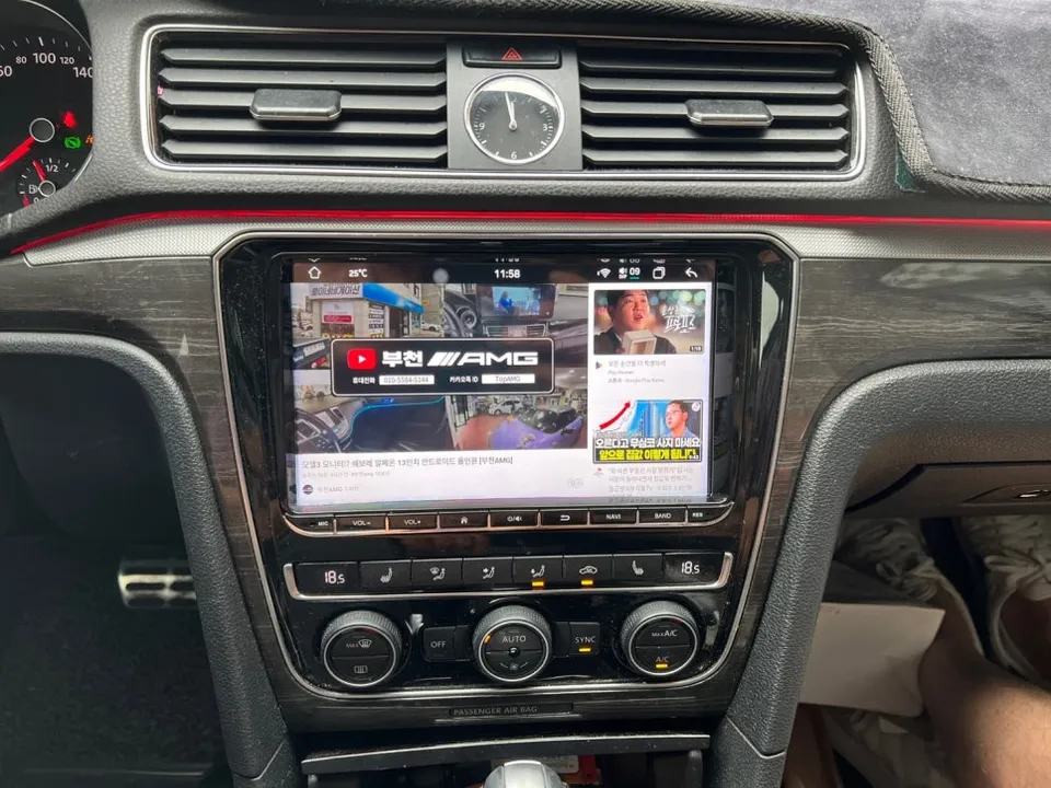 Volkswagen PassatのAndroid Auto・CarPlay取付事例 施工写真 4-1