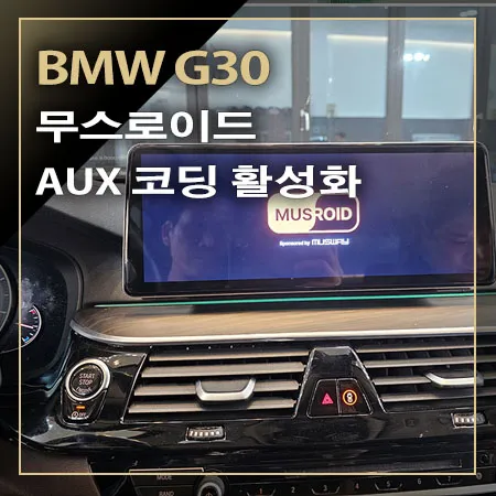 BMW 5 Series G30 android head unit installation result
