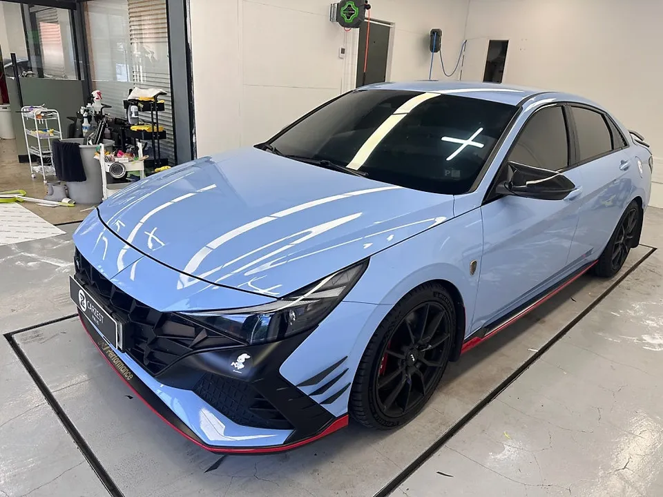 Hyundai Elantra Nのカーラッピング事例 施工写真 4