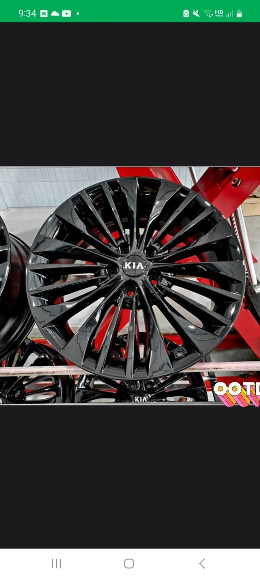 Kia K7のホイールリペア・塗装事例 施工写真 5