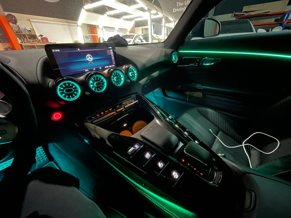 Mercedes-Benz AMG GT ambient lighting - Mercedes-Benz AMG GT Ambient Lighting Review: Cost & Results photo 3